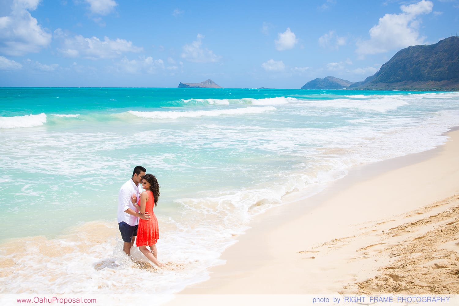 Oahu Engagement Photos Ideas Hawaii Honolulu Photographer Bellows Beach