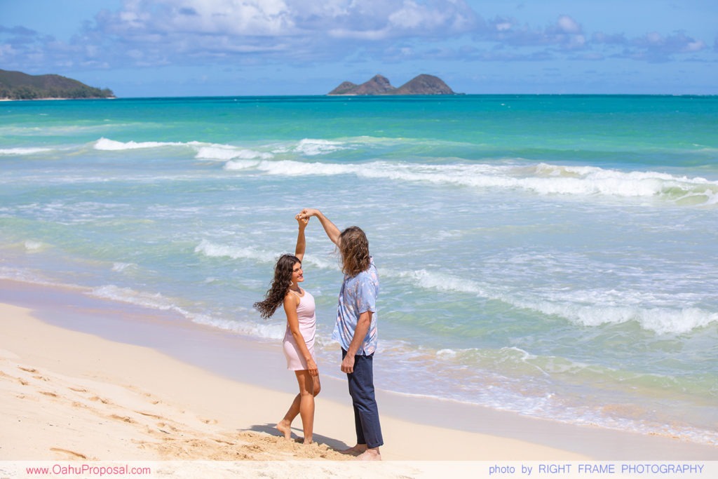 Surprise Marriage Proposal At Waimanalo Beach Oahu Hawaii Hawaii