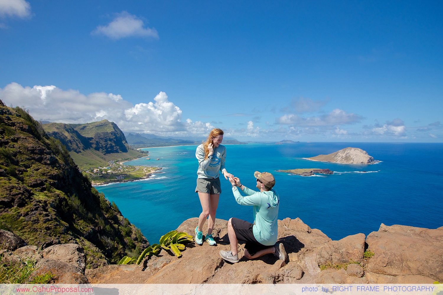 Marriage Proposal at Makapuu Lighthouse Trail Hawaii