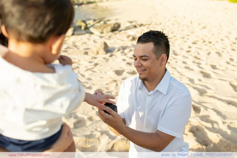 Surprise Beach Proposal at Ko'Olina