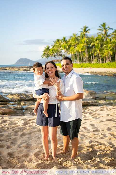 Surprise Beach Proposal at Ko'Olina