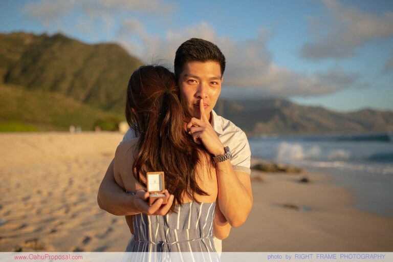 Oahu Surprise Proposal Yokohama Beach