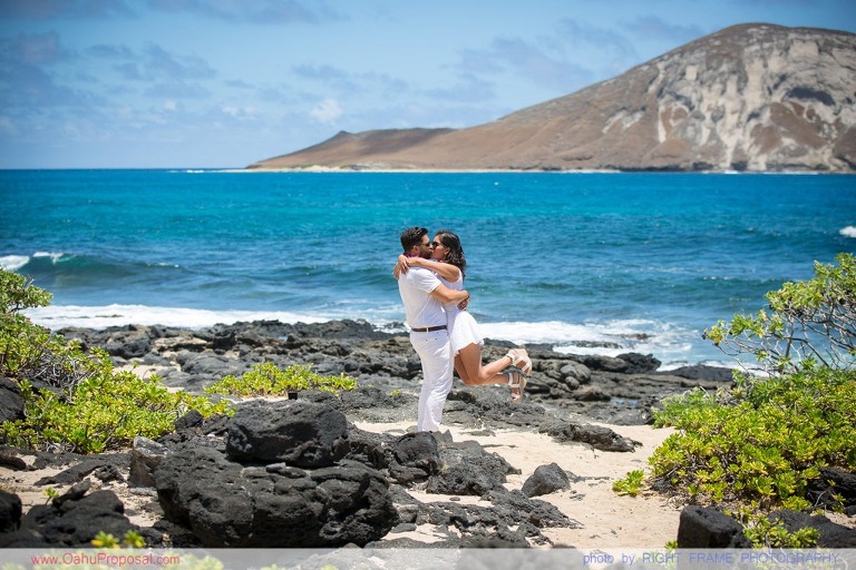 Hawaii Marriage Proposal at Makapu'u Beach