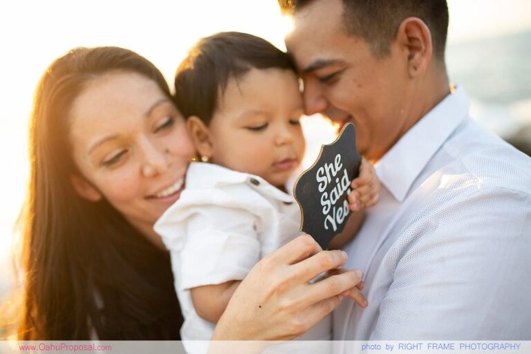 Surprise Beach Proposal at Ko'Olina