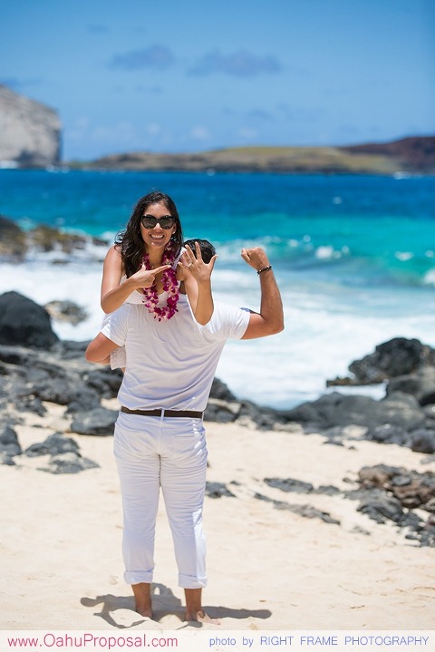 Hawaii Marriage Proposal at Makapu'u Beach