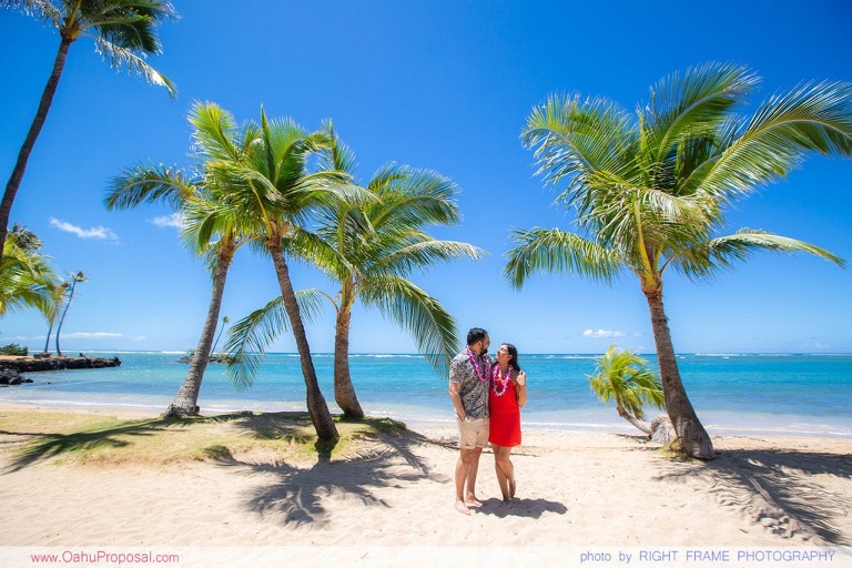 Honolulu Marriage Proposal Kahala Beach