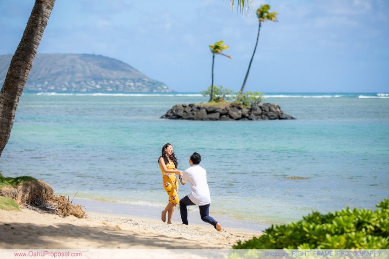private photographer for proposal oahu hawaii