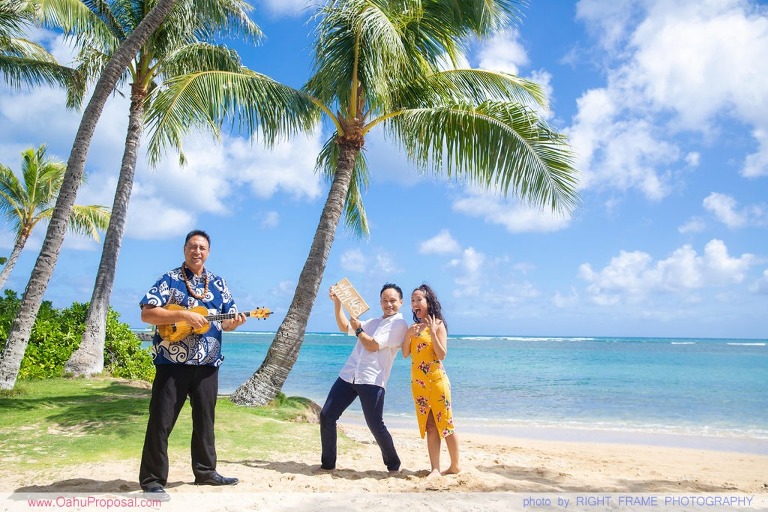 private photographer for proposal oahu hawaii