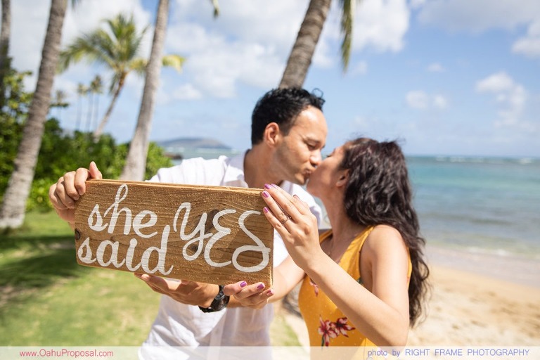 private photographer for proposal oahu hawaii