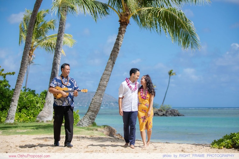 private photographer for proposal oahu hawaii