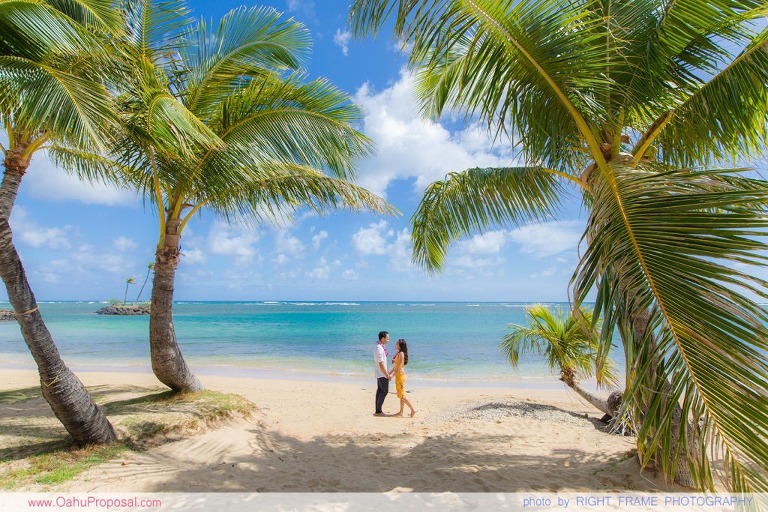 private photographer for proposal oahu hawaii