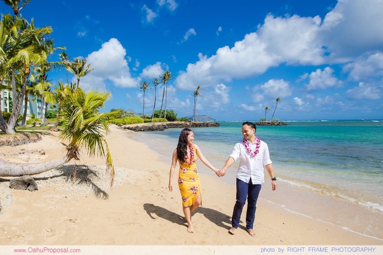 private photographer for proposal oahu hawaii