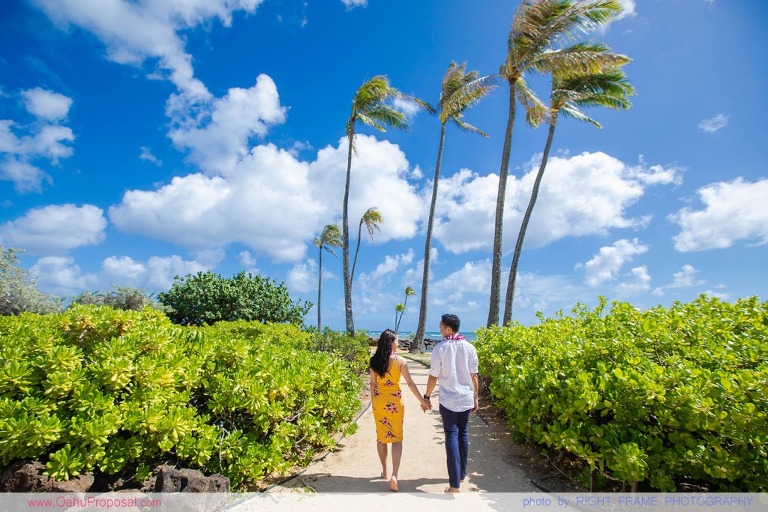 private photographer for proposal oahu hawaii