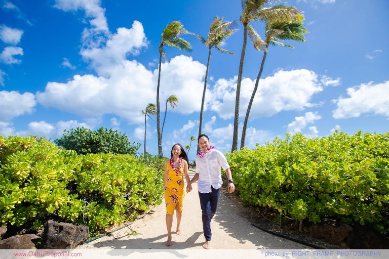 private photographer for proposal oahu hawaii