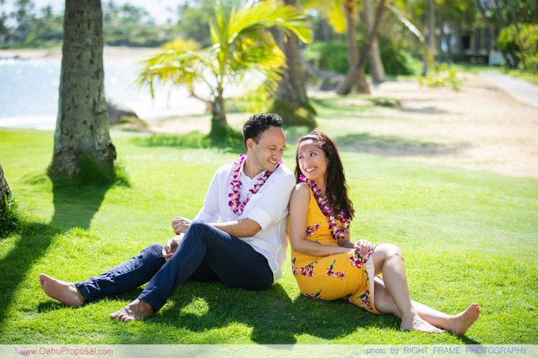 private photographer for proposal oahu hawaii
