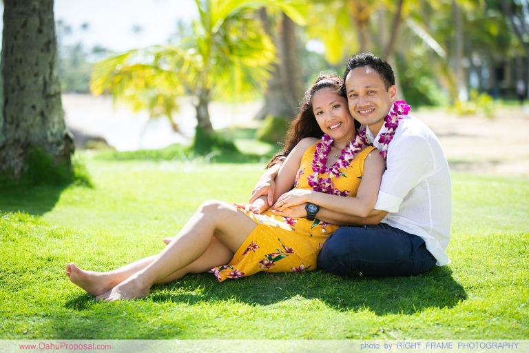 private photographer for proposal oahu hawaii