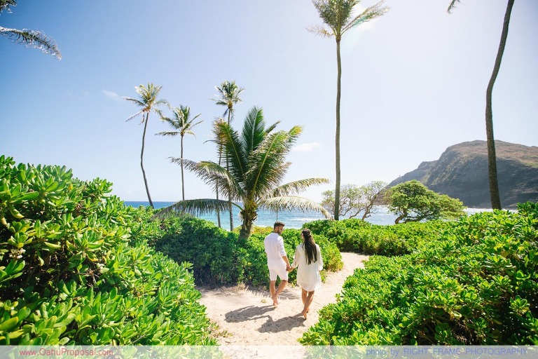 Surprise Marriage Engagement Proposal Makapu’u beach Oahu Hawaii ideas