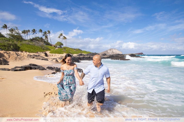 Surprise Proposal at Makapuu Beach Oahu