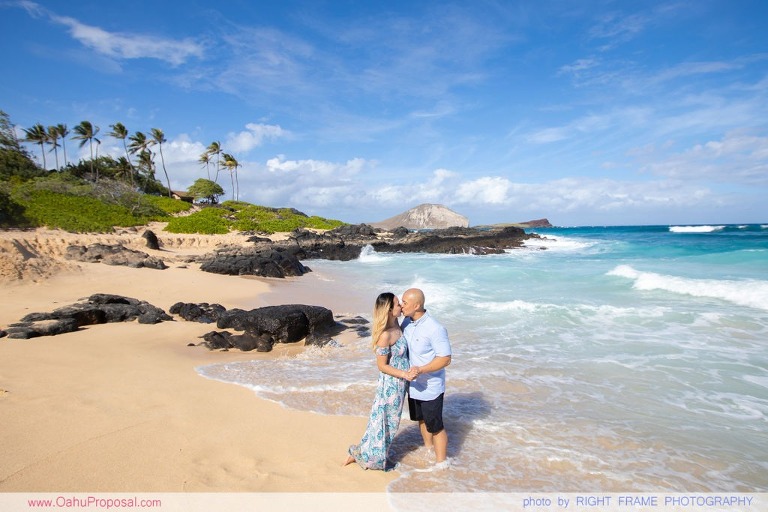 Surprise Proposal at Makapuu Beach Oahu