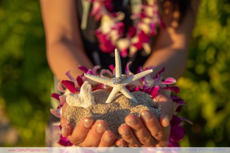 Engaged on Oahu near Four Seasons Resort at Ko Olina