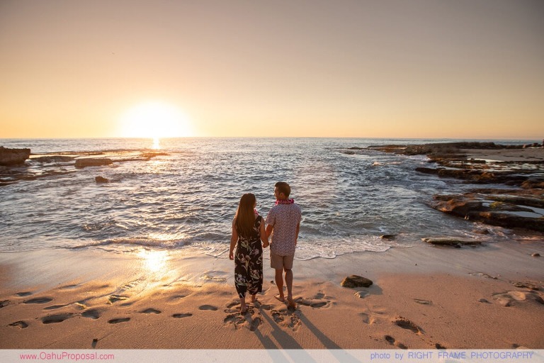 Engaged on Oahu near Four Seasons Resort at Ko Olina