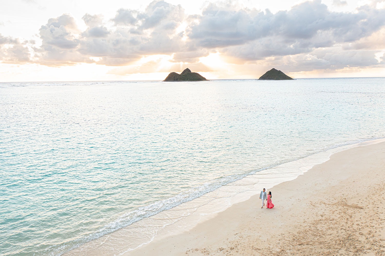 Oahu Sunrise Proposal Lanikai Beach Photographer Hawaii