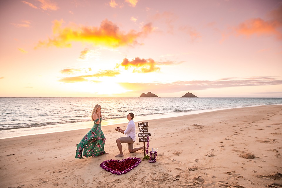 Oahu Proposal Hawaii Photographer Planner Sunrise Lanikai Beach Ideas
