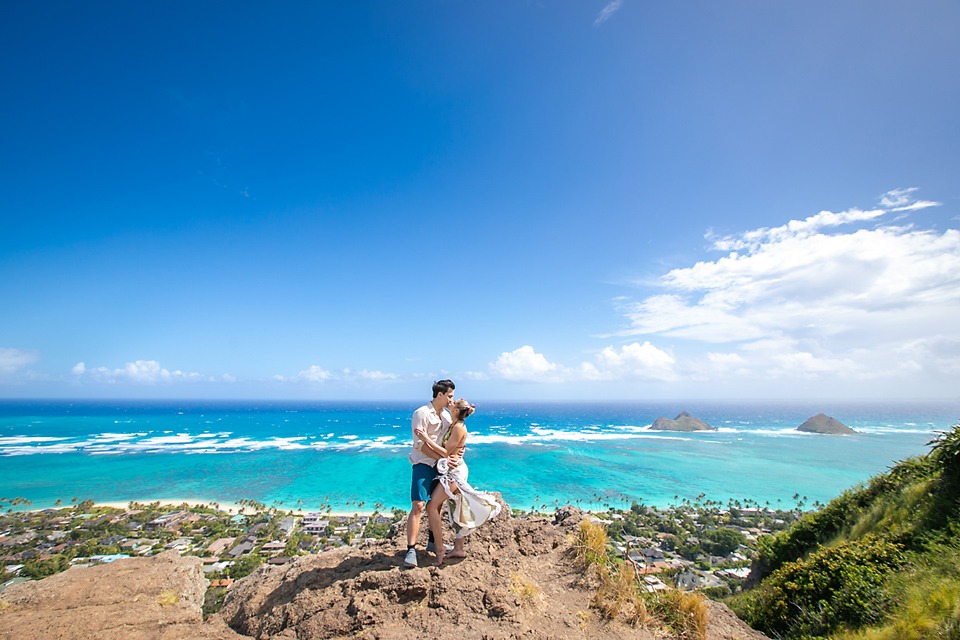 Oahu Proposal Hawaii Photographer Hiking Hike Planner Ideas Lanikai Pillbox Hike