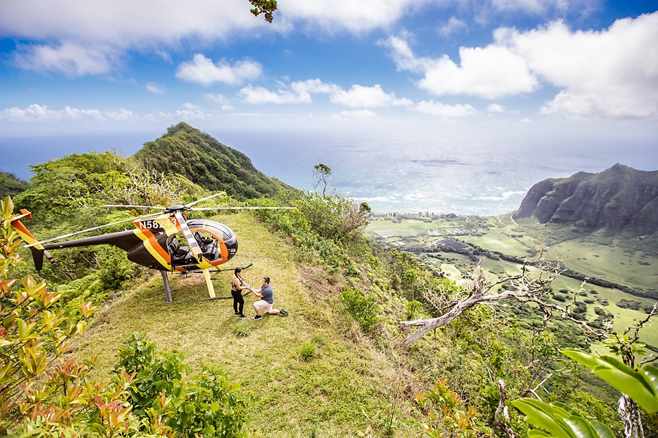 Oahu Helicopter Proposal Hawaii Photographer Planner Ideas